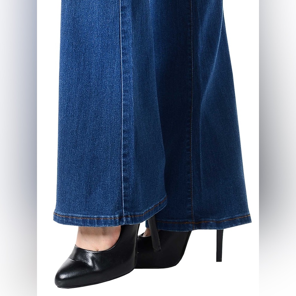 Angry Rabbit Basic Flare Jeans In Medium Blue (Eu… - image 3